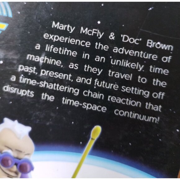 Back to the Future Biff Tanner and Doc Brown with Einstein 2 Pack Action Figures - Picture 9 of 9